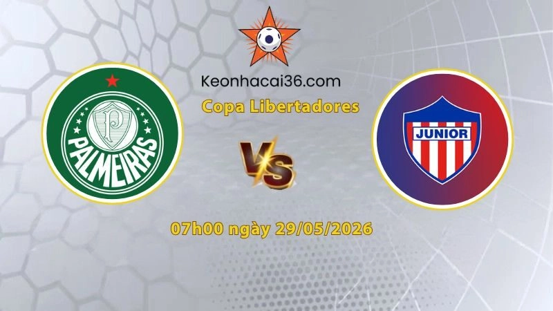 Soi kèo Palmeiras vs Junior, 05h00 ngày 29/05: Chênh lệch đẳng cấp